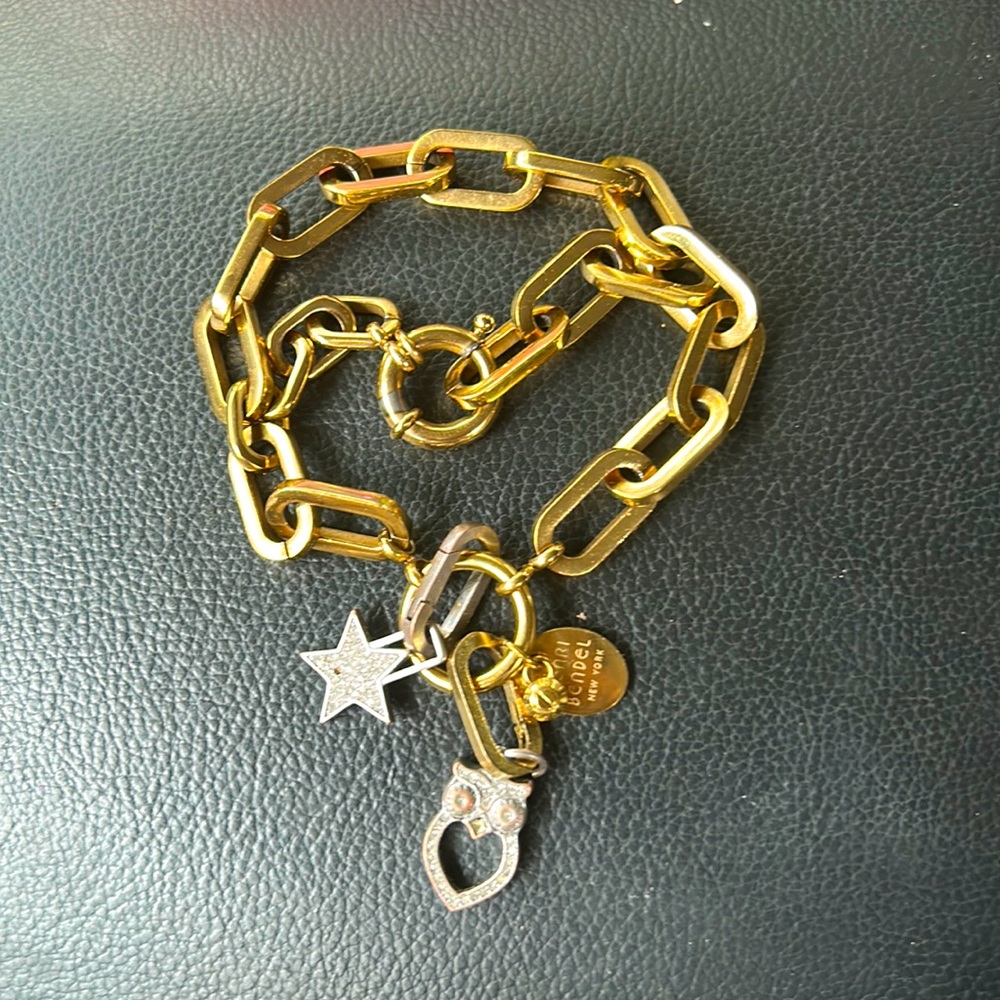 COPY - COPY - Henri Bendel double link Charm Bracelet